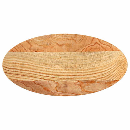 Table Top Light Brown 80x40x2 cm Solid Wood Oak Oval