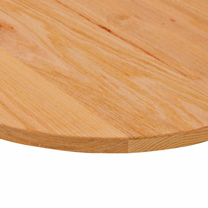 Table Top Light Brown 80x40x2 cm Solid Wood Oak Oval