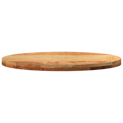 Table Top Light Brown 80x40x4 cm Solid Wood Oak Oval