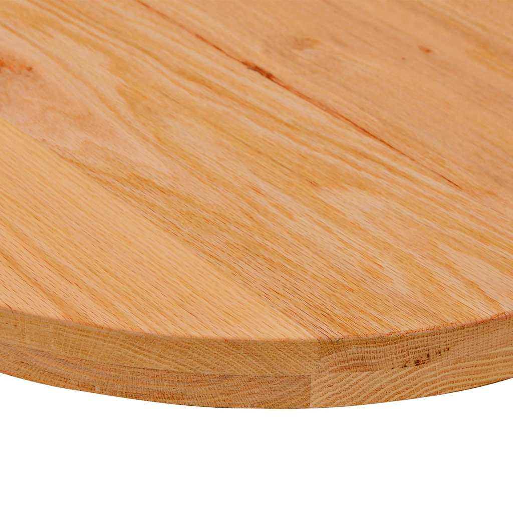 Table Top Light Brown 100x50x4 cm Solid Wood Oak Oval