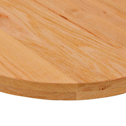 Table Top Light Brown 100x50x4 cm Solid Wood Oak Oval