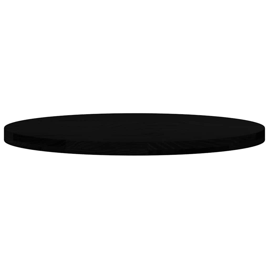 Table Top Dark Brown 80x40x4 cm Solid Wood Oak Oval