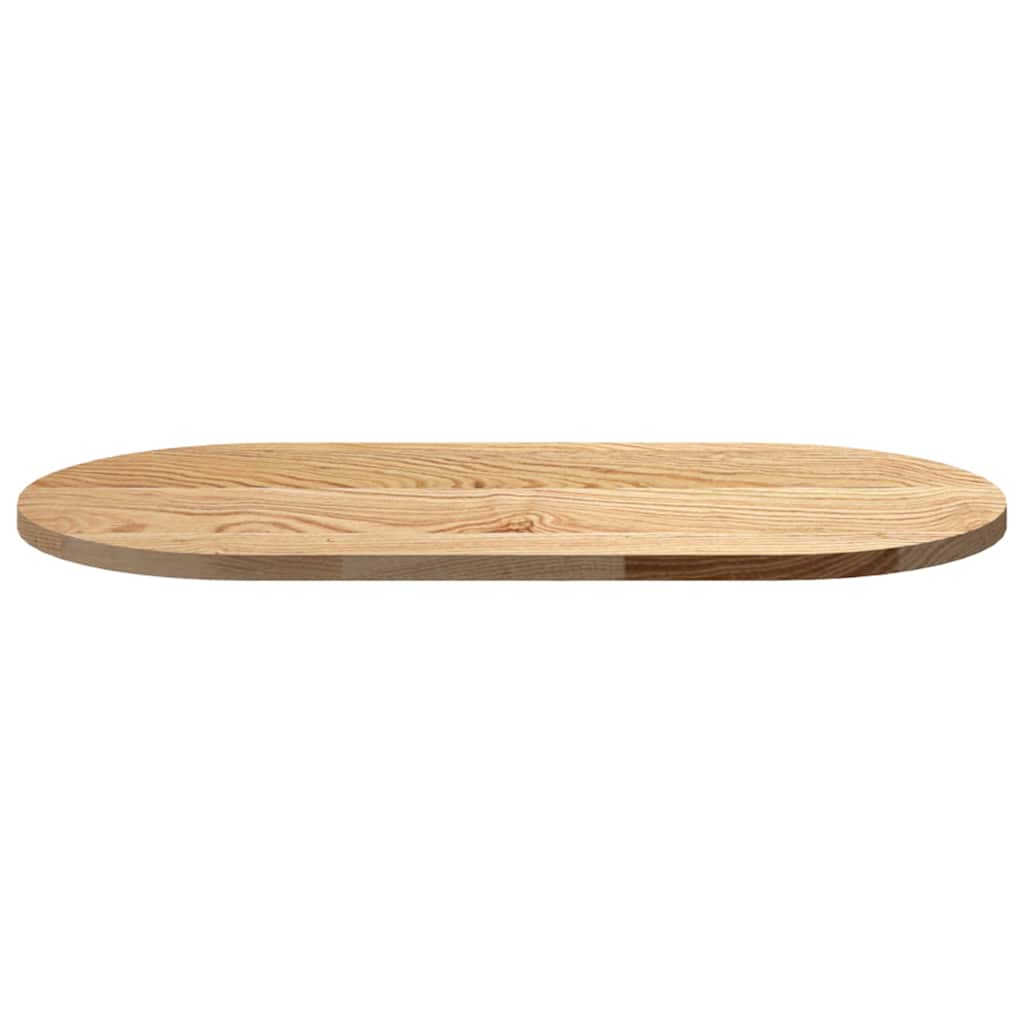 Table Top 80x40x2 cm Solid Wood Oak Oval