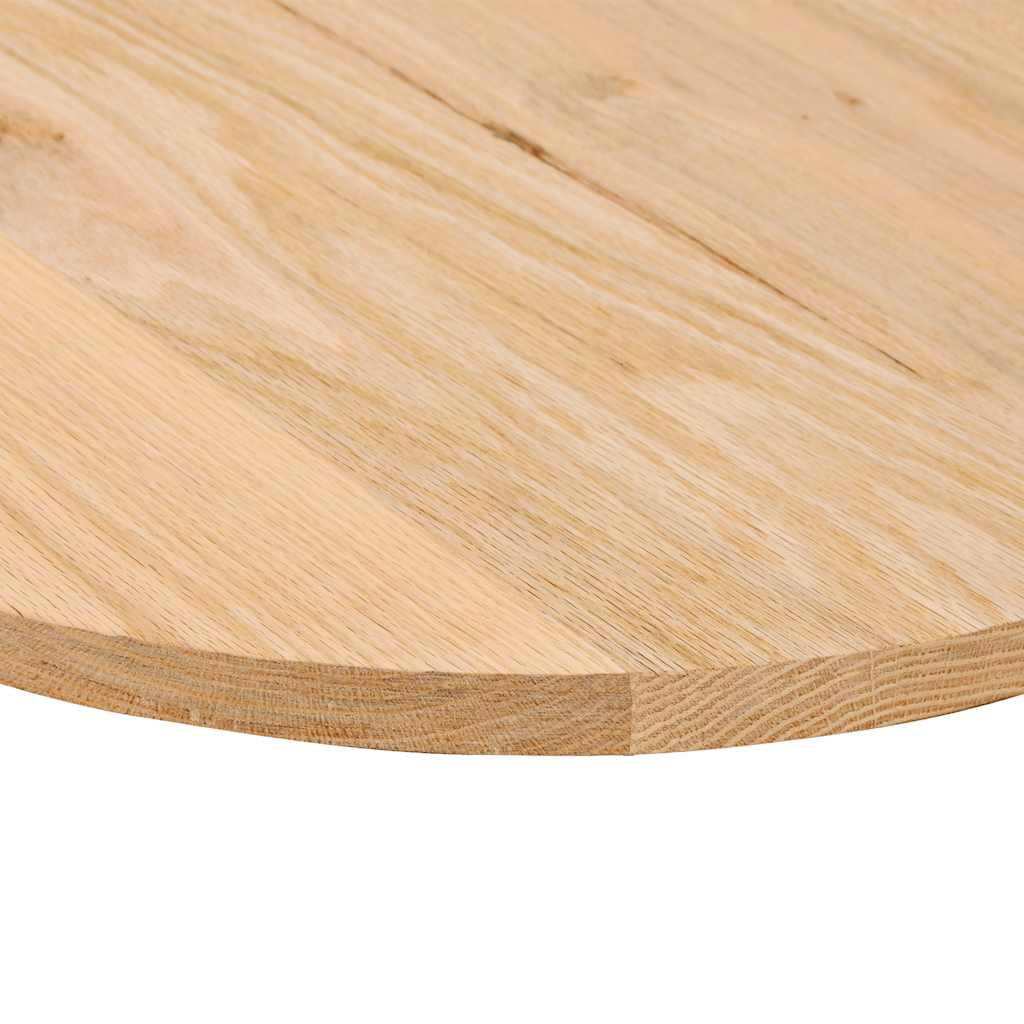 Table Top 100x50x2 cm Solid Wood Oak Oval