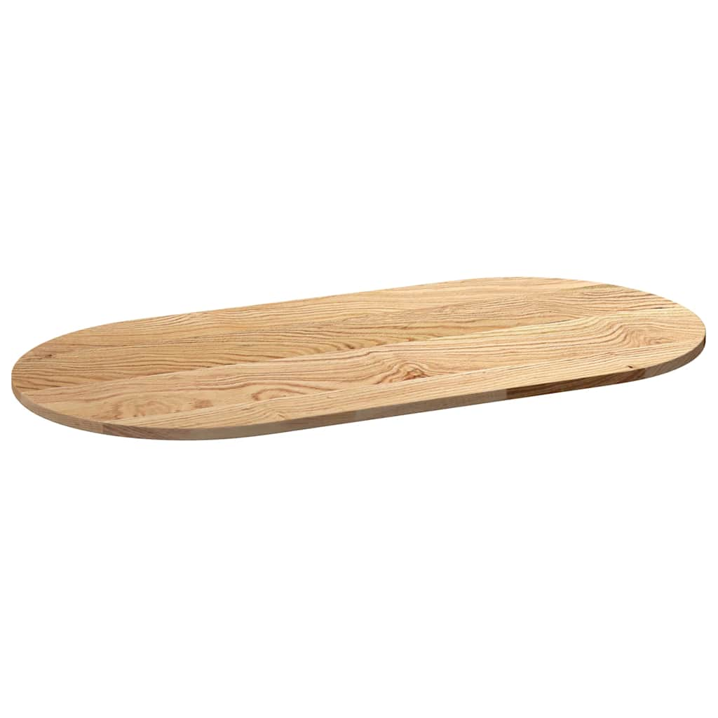 Table Top 120x60x2 cm Solid Wood Oak Oval