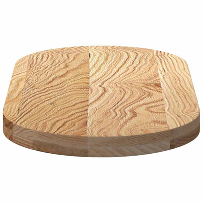 Table Top 80x40x4 cm Solid Wood Oak Oval