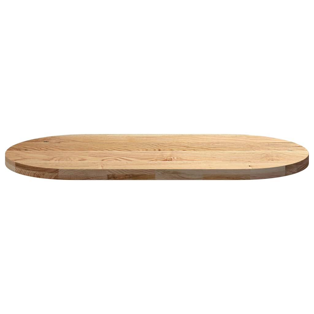 Table Top 120x60x4 cm Solid Wood Oak Oval