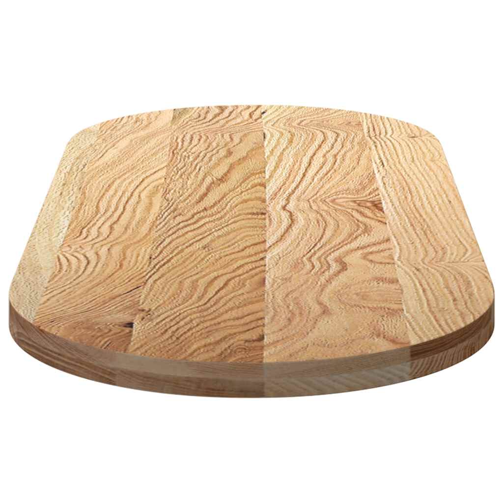 Table Top 140x60x4 cm Solid Wood Oak Oval