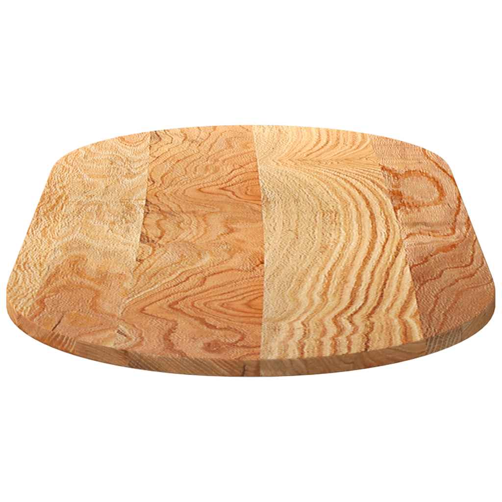 Table Top Light Brown 120x60x2 cm Solid Wood Oak Oval