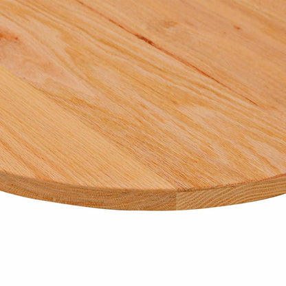 Table Top Light Brown 120x60x2 cm Solid Wood Oak Oval