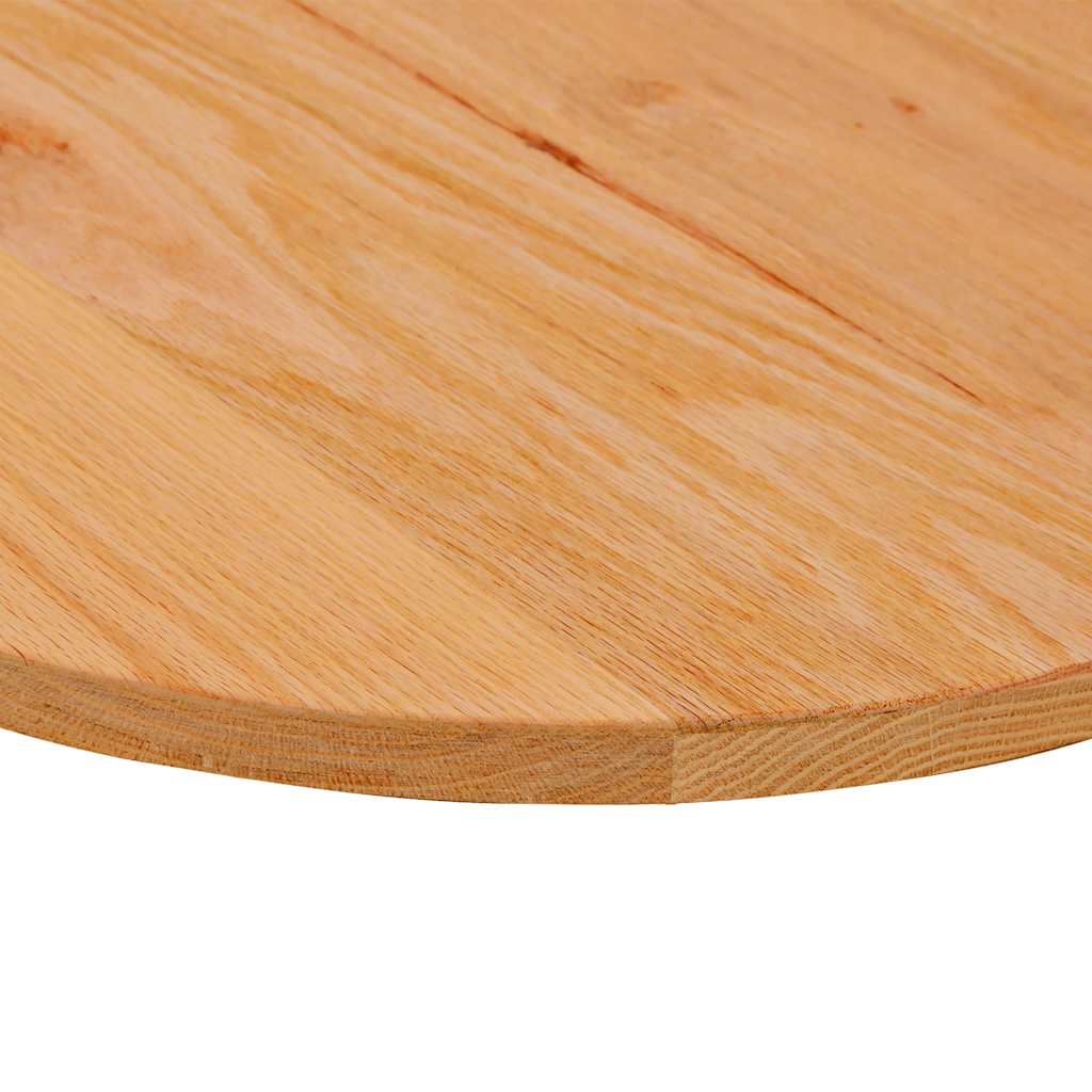 Table Top Light Brown 140x60x2 cm Solid Wood Oak Oval