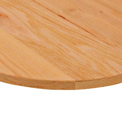 Table Top Light Brown 140x60x2 cm Solid Wood Oak Oval