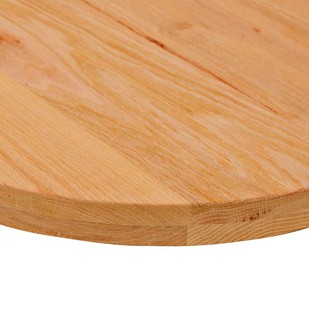 Table Top Light Brown 140x60x4 cm Solid Wood Oak Oval