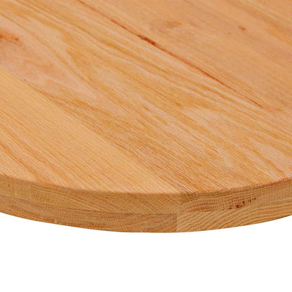 Table Top Light Brown 140x60x4 cm Solid Wood Oak Oval