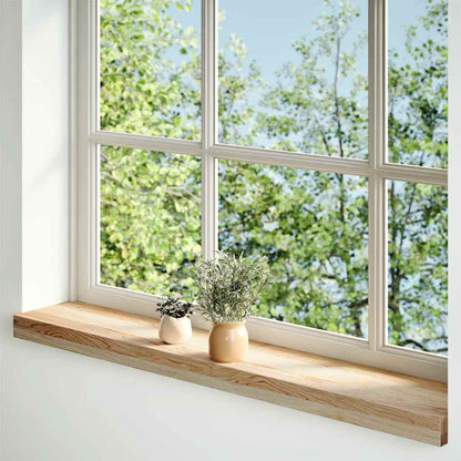 Window Sills 2 pcs Untreated 70x15x2 cm Solid Wood Oak