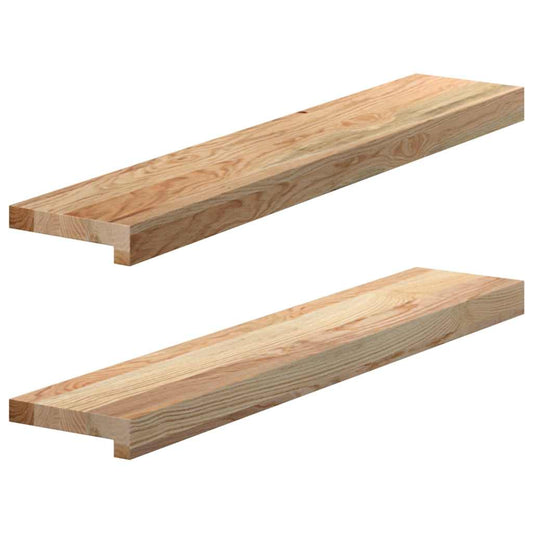 Window Sills 2 pcs Untreated 80x15x2 cm Solid Wood Oak