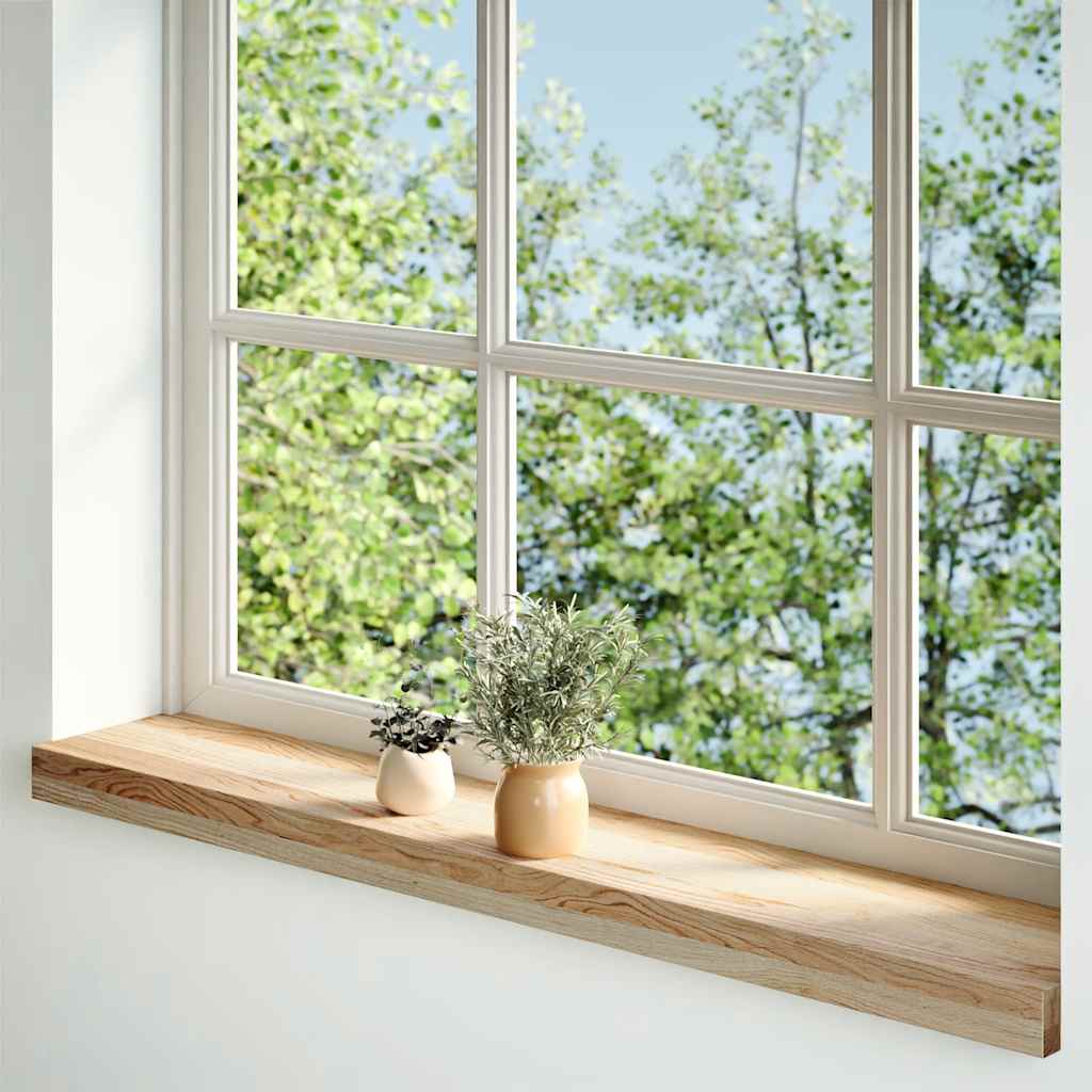 Window Sills 2 pcs Untreated 90x15x2 cm Solid Wood Oak