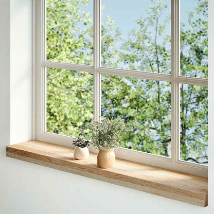 Window Sills 2 pcs Untreated 90x15x2 cm Solid Wood Oak