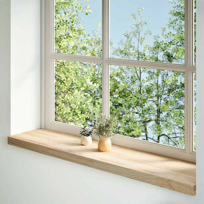 Window Sills 2 pcs Untreated 110x25x2 cm Solid Wood Oak