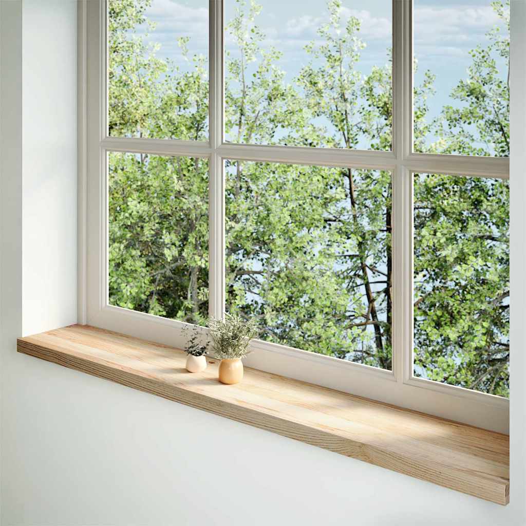 Window Sills 2 pcs Untreated 160x25x2 cm Solid Wood Oak