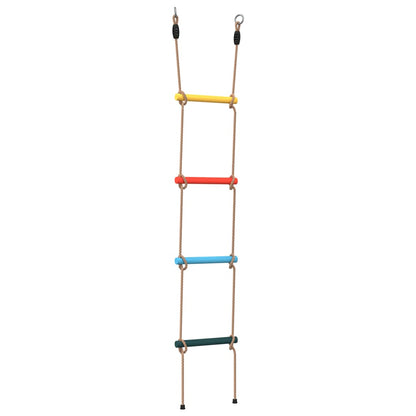 Rope Ladder for Kids with 4 Rungs Multicolour