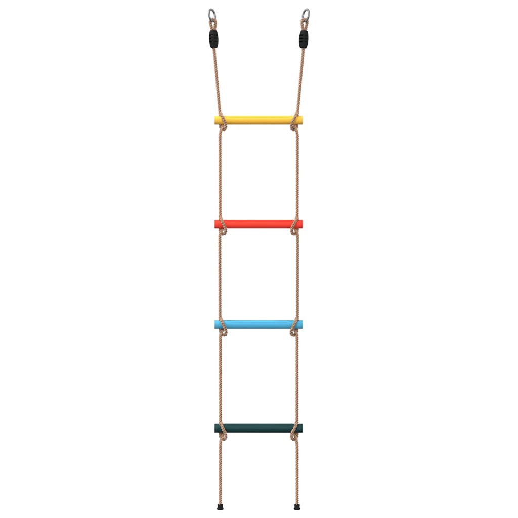 Rope Ladder for Kids with 4 Rungs Multicolour