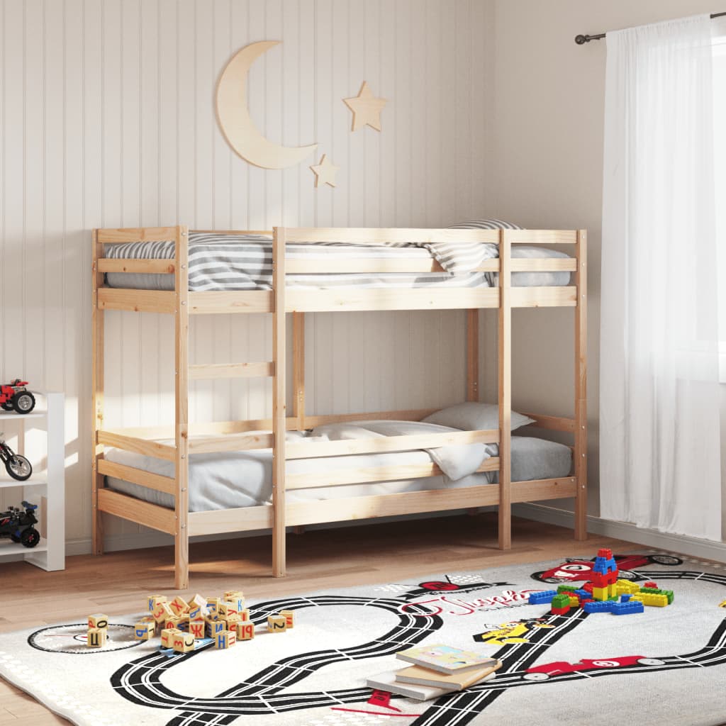 Bunk Bed without Mattress 90x200 cm Solid Wood Pine