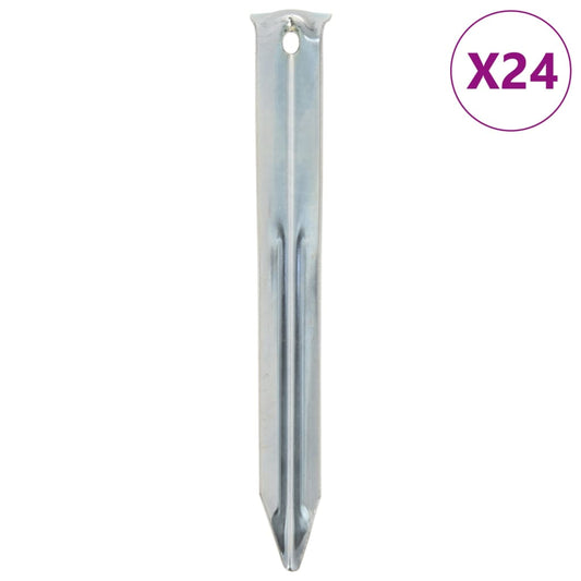 Tent Pegs 24 pcs 17 cm Ø20 mm Galvanised Steel