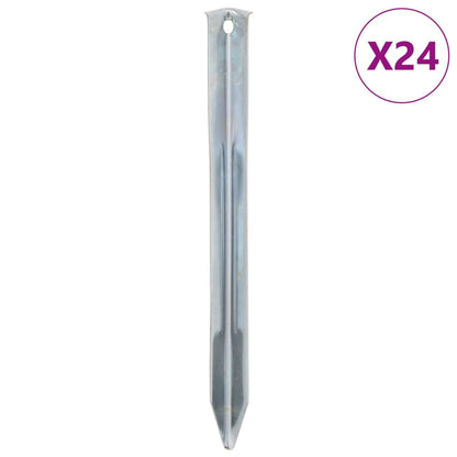 Tent Pegs 24 pcs 22 cm Ø20 mm Galvanised Steel