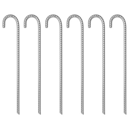 Tent Pegs 6 pcs 41.5 cm Ø12 mm Galvanised Steel