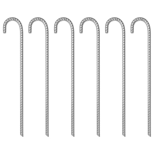 Tent Pegs 6 pcs 41.5 cm Ø12 mm Galvanised Steel