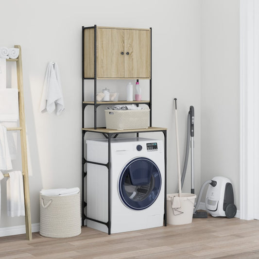 Washing Machine Cabinet Sonoma Oak 68x48.5x194 cm