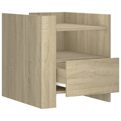 Bedside Cabinet Sonoma Oak 45x50x50 cm Engineered Wood