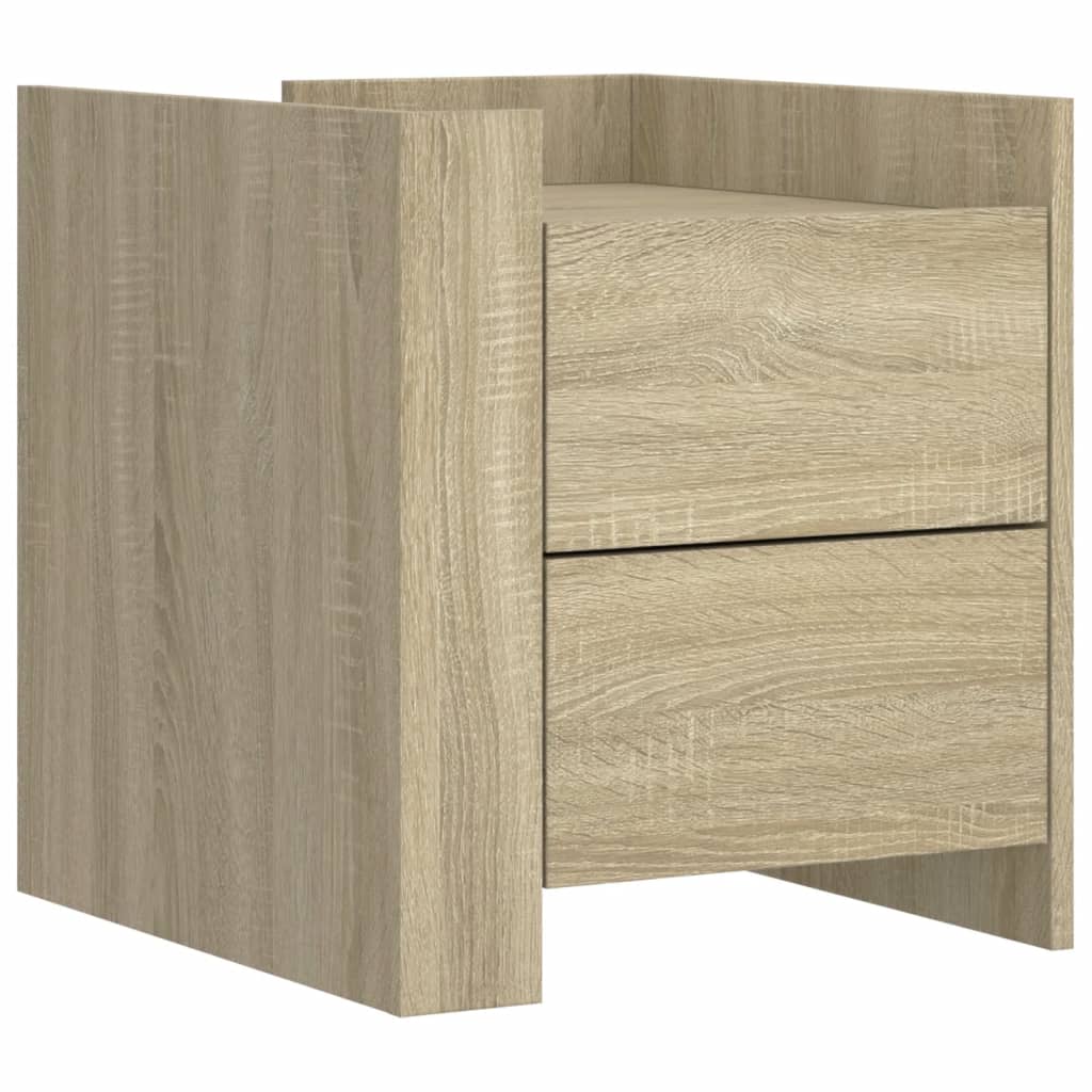 Bedside Cabinet Sonoma Oak 45x50x50 cm Engineered Wood