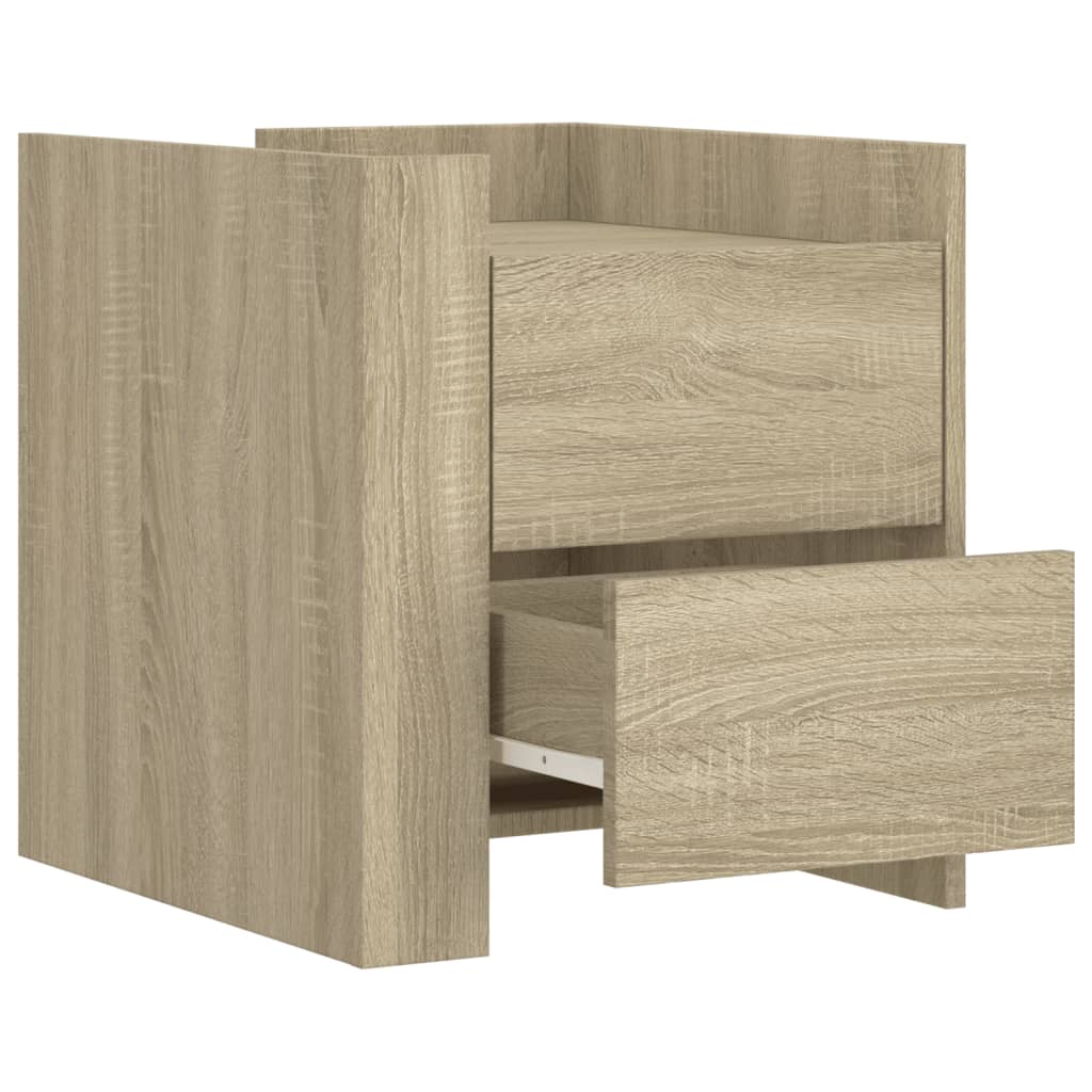 Bedside Cabinet Sonoma Oak 45x50x50 cm Engineered Wood