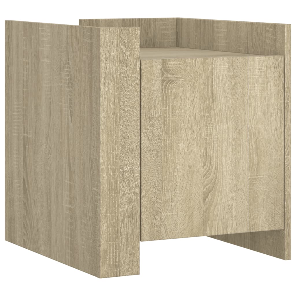 Bedside Cabinet Sonoma Oak 45x50x50 cm Engineered Wood