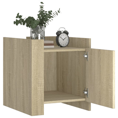 Bedside Cabinet Sonoma Oak 45x50x50 cm Engineered Wood