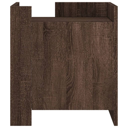 Bedside Cabinet Brown Oak 45x50x50 cm Engineered Wood