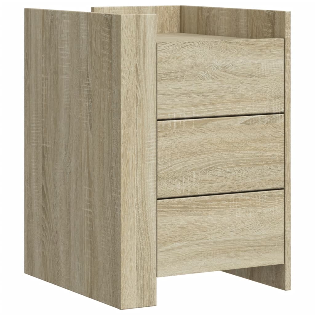 Bedside Cabinet Sonoma Oak 45x50x65 cm Engineered Wood