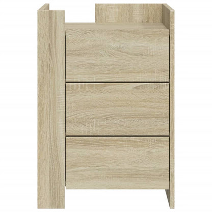 Bedside Cabinet Sonoma Oak 45x50x65 cm Engineered Wood