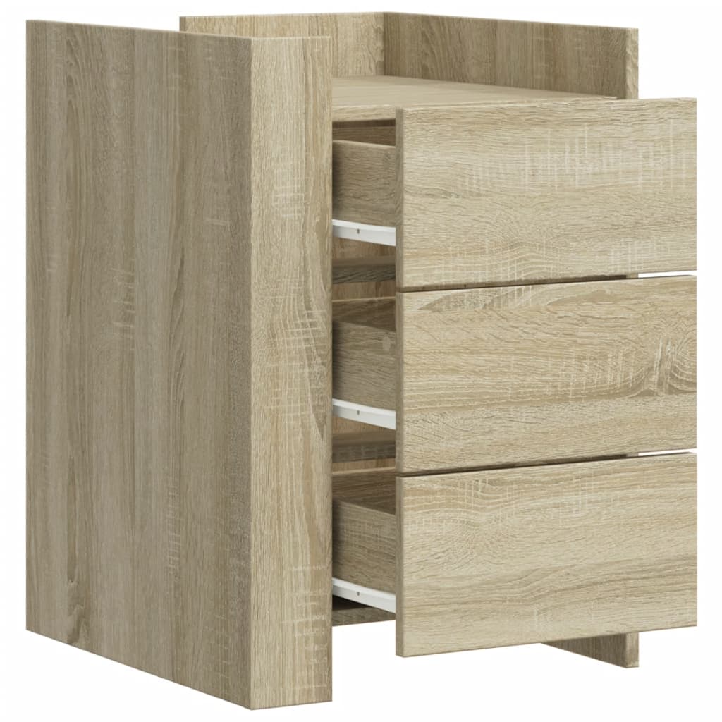 Bedside Cabinet Sonoma Oak 45x50x65 cm Engineered Wood