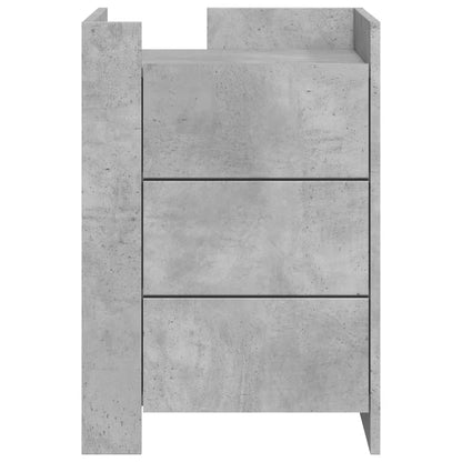 Bedside Cabinet Concrete Grey 45x50x65 cm Engineered Wood