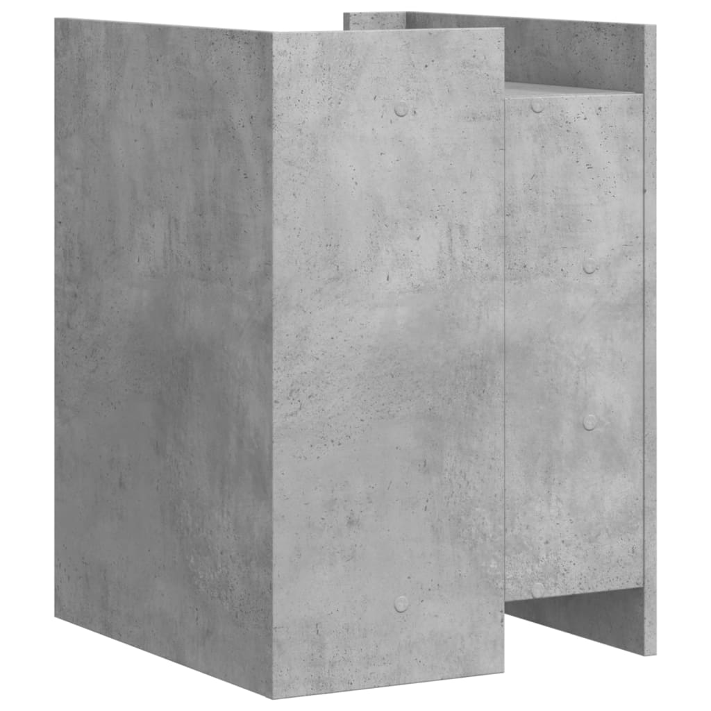 Bedside Cabinet Concrete Grey 45x50x65 cm Engineered Wood