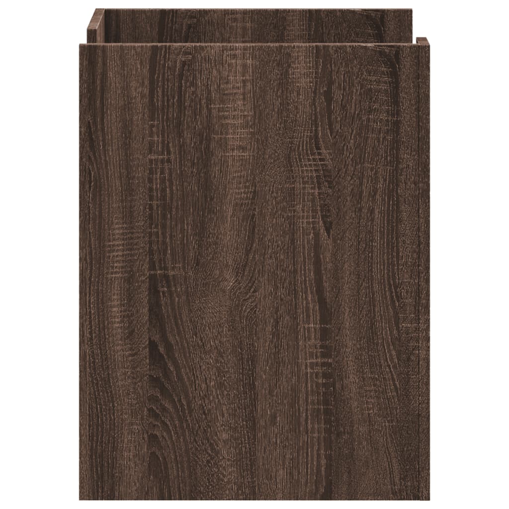 Bedside Cabinet Brown Oak 45x50x65 cm Engineered Wood