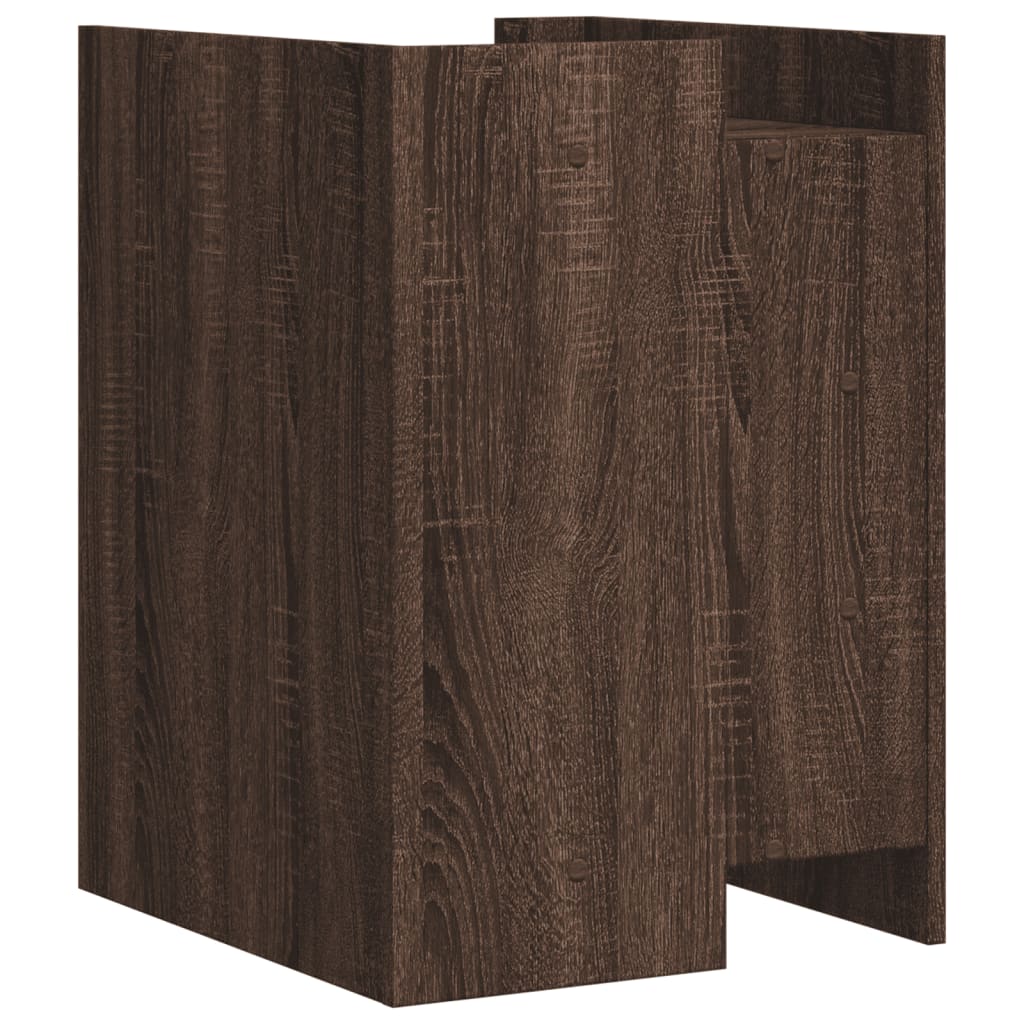 Bedside Cabinet Brown Oak 45x50x65 cm Engineered Wood