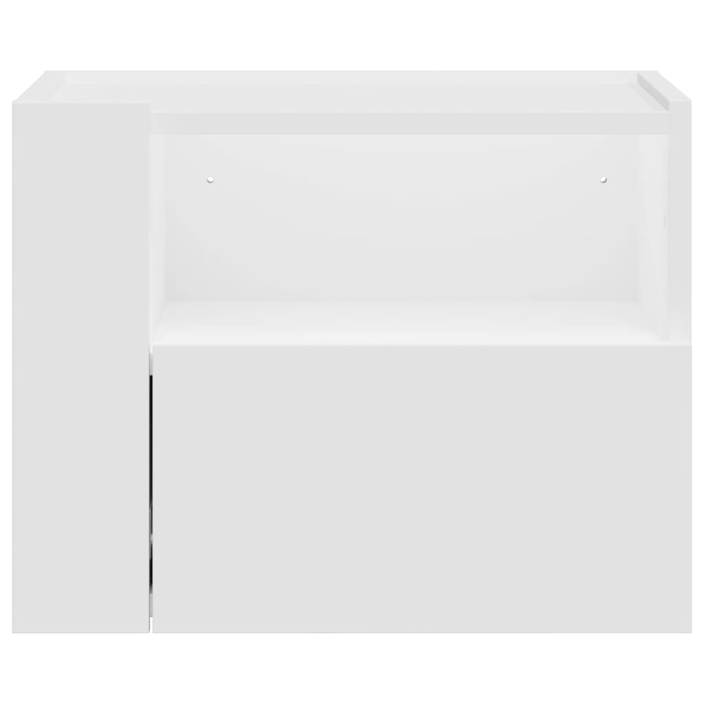 Wall-mounted Bedside Cabinet White 45x30x35 cm