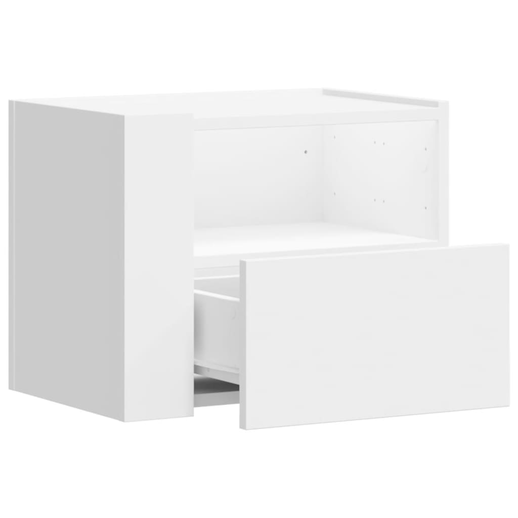 Wall-mounted Bedside Cabinet White 45x30x35 cm