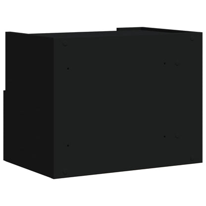 Wall-mounted Bedside Cabinets 2 pcs Black 45x30x35 cm