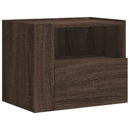 Wall-mounted Bedside Cabinets 2 pcs Brown Oak 45x30x35 cm