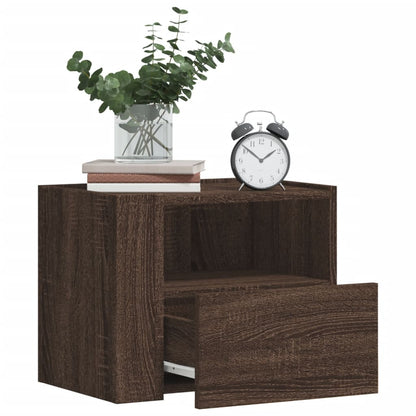 Wall-mounted Bedside Cabinets 2 pcs Brown Oak 45x30x35 cm